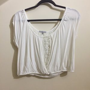 Crop Top With Lace detail